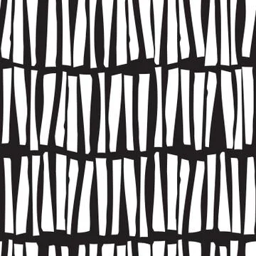 Seamless pattern with hand drawn vertical lines. Vector illustra Stock Illustration