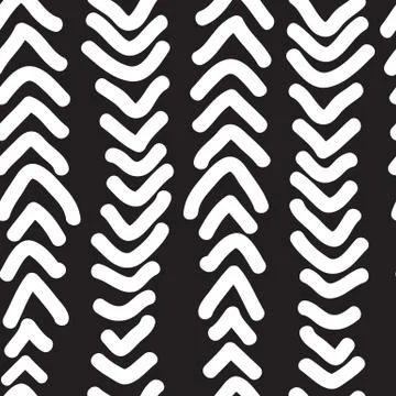 Seamless pattern with hand drawn vertical doodles line. Vector i Stock Illustration