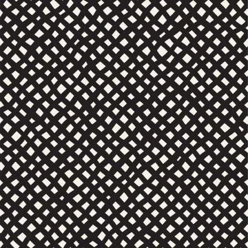 Seamless pattern with hand drawn waves. Abstract background with wavy brush.. Stock Illustration