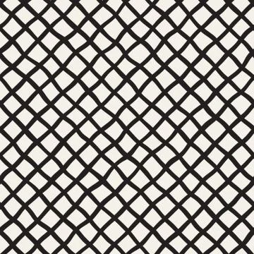 Seamless pattern with hand drawn waves. Abstract background with wavy brush.. 스톡 일러스트