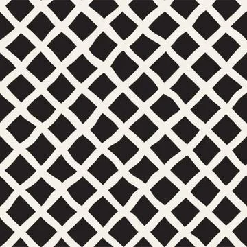 Seamless pattern with hand drawn waves. Abstract background with wavy brush.. Stock Illustration