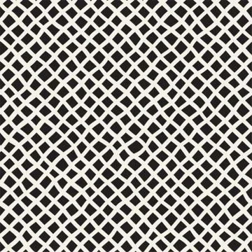 Seamless pattern with hand drawn waves. Abstract background with wavy brush.. Stock Illustration