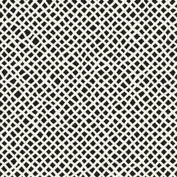 Seamless pattern with hand drawn waves. Abstract background with wavy brush.. Stock Illustration