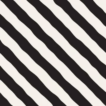 Seamless pattern with hand drawn waves. Abstract background with wavy brush s 스톡 일러스트