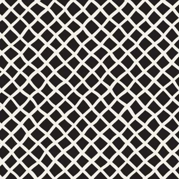 Seamless pattern with hand drawn waves. Abstract background with wavy brush s Stockillustratie