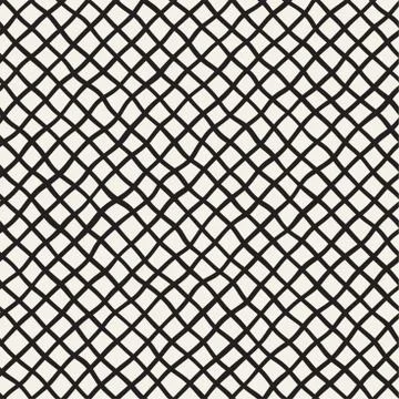 Seamless pattern with hand drawn waves. Abstract background with wavy brush s Illustrazione stock