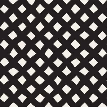 Seamless pattern with hand drawn waves. Abstract background with wavy brush s 스톡 일러스트