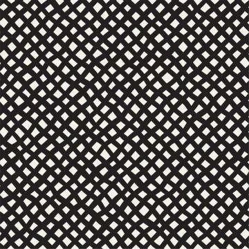 Seamless pattern with hand drawn waves. Abstract background with wavy brush s Stock Illustration