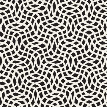 Seamless pattern with hand drawn waves. Abstract background with wavy brush s Illustrazione stock