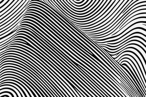 Seamless pattern with hand drawn wavy lines, editable EPS vector format 스톡 일러스트