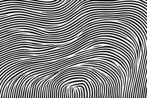 Seamless pattern with hand drawn wavy lines, editable EPS vector format Stock Illustration