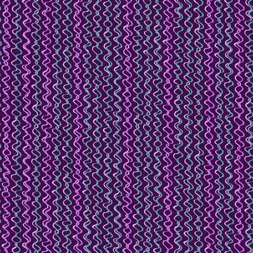 Seamless pattern with hand drawn wavy lines on purple background 스톡 일러스트