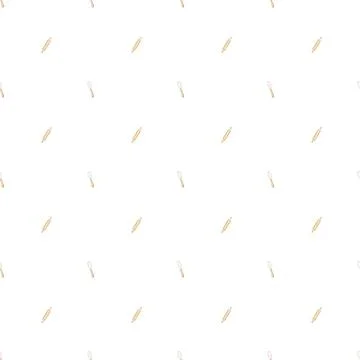 Seamless pattern hand drawn whisk and rolling pin. cute pattern for printing on Stock Illustration