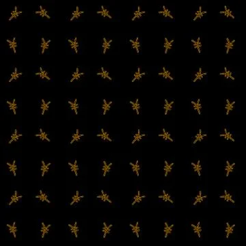 Seamless pattern with hand drawn yen sign Stock Illustration