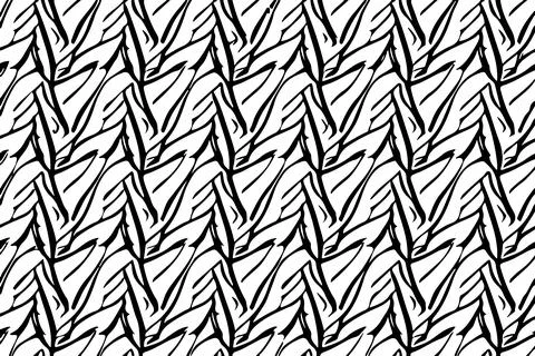Seamless pattern with hand drawn zigzag lines. Vector illustration Stock Illustration