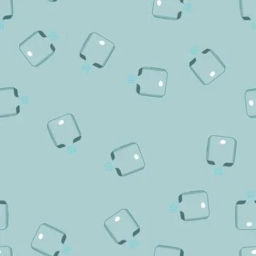 Seamless pattern hand dryer blowing warm air providing restroom hygiene Illustrazione stock