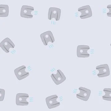 Seamless pattern hand dryer machine blowing hot air for hygiene Stockillustratie