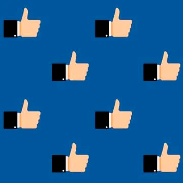 Seamless pattern like hand Stock Illustration