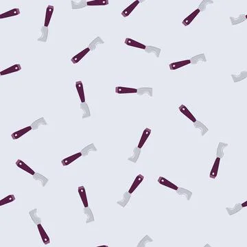 Seamless pattern hand paint scraper cartoon vector Stock Illustration
