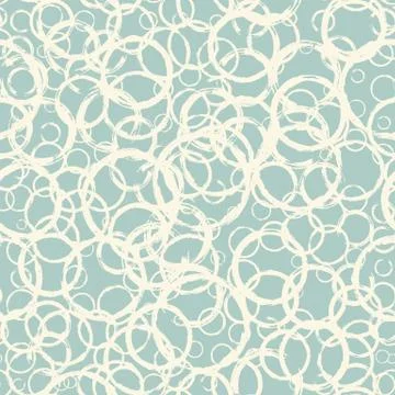 Seamless pattern with hand painted ink circles Stock Illustration