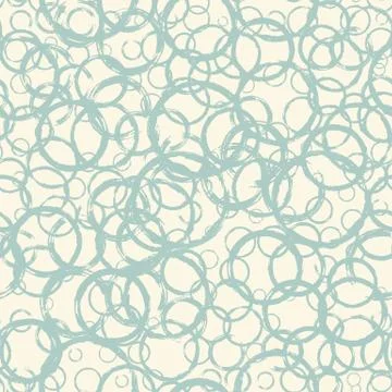Seamless pattern with hand painted ink circles イラスト素材