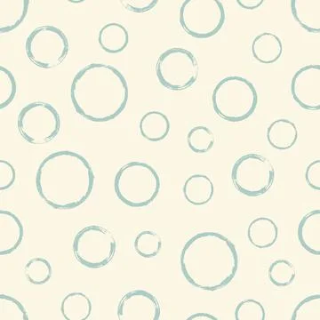 Seamless pattern with hand painted ink circles Illustrazione stock