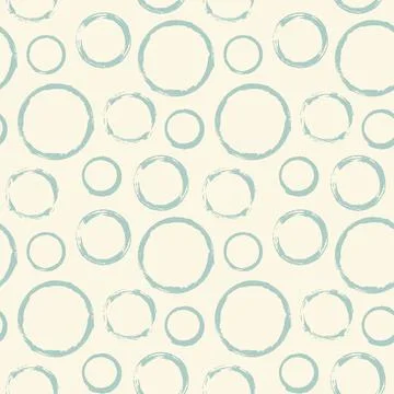 Seamless pattern with hand painted ink circles 스톡 일러스트