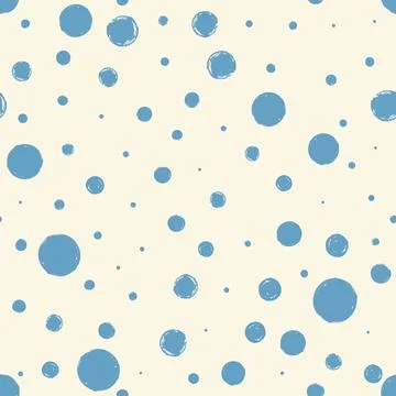 Seamless pattern with hand painted ink circles イラスト素材