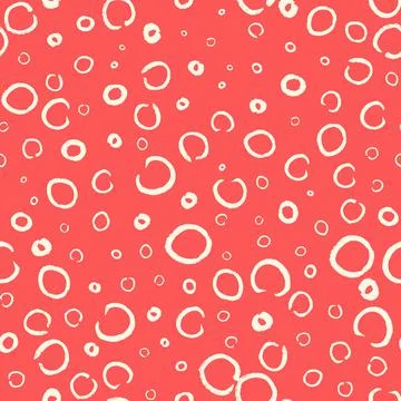 Seamless pattern with hand painted ink circles Stock-Illustration