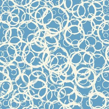 Seamless pattern with hand painted ink circles Stock Illustration