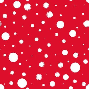 Seamless pattern with hand painted ink circles Stock Illustration