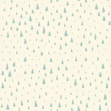 Seamless pattern with hand painted rain drops Stock Illustration