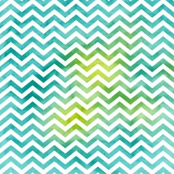 Seamless pattern of hand-painted turquoise lines in repetition Stock Illustration