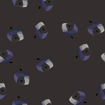 Seamless pattern hand pencil sharpen cartoon vector Stock Illustration