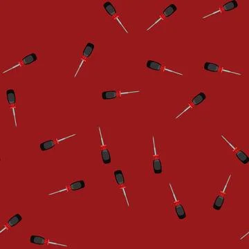 Seamless pattern hand screwdriver tool cartoon vector 스톡 일러스트