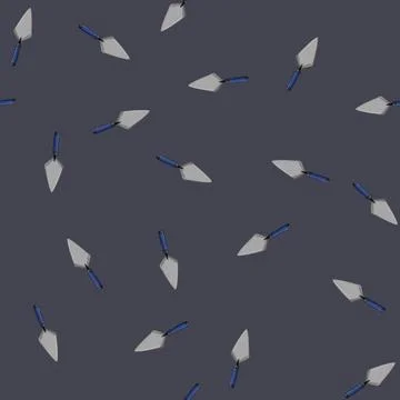 Seamless pattern hand trowel cement cartoon vector Stock Illustration