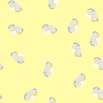 Seamless pattern hand water wipes cartoon vector Stock Illustration