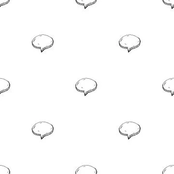 Seamless pattern Handdrawn cloud doodle icon. Hand drawn black sketch. Sign s 스톡 일러스트