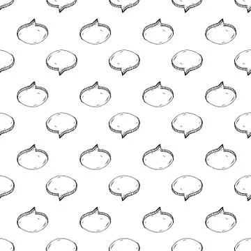 Seamless pattern Handdrawn cloud doodle icon. Hand drawn black sketch. Sign s 스톡 일러스트