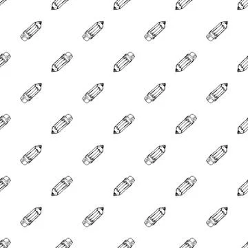 Seamless pattern Handdrawn pencil doodle icon. Hand drawn black sketch. Sign  Stock Illustration