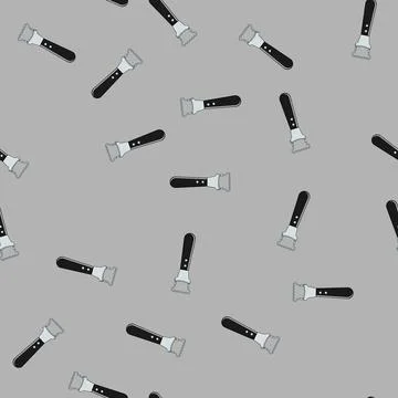 Seamless pattern handle coconut scraper tool cartoon vector Illustrazione stock