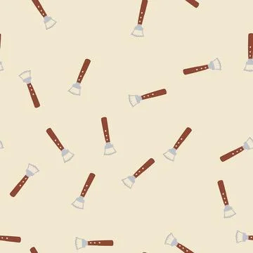 Seamless pattern handle coconut scraper tool cartoon vector Illustrazione stock