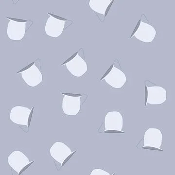 Seamless pattern handle milk frothing pitcher cartoon vector Illustration