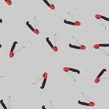 Seamless pattern handle saw hand cartoon vector Illustration