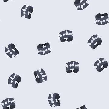 Seamless pattern handmade rock bracelet cartoon vector Illustrazione stock
