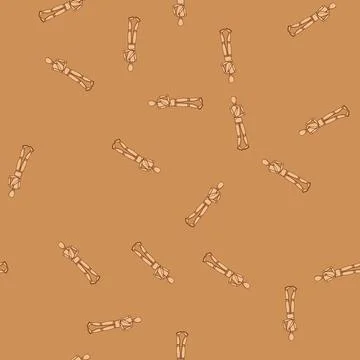 Seamless pattern handmade wood man model cartoon vector Illustrazione stock