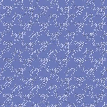 Seamless pattern with handwritten lettering Stock Illustration