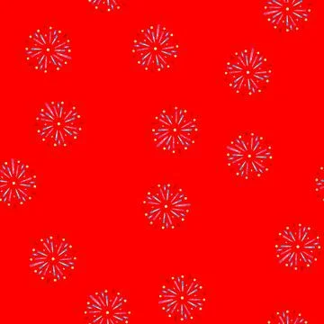 Seamless pattern happy firework cartoon vector イラスト素材