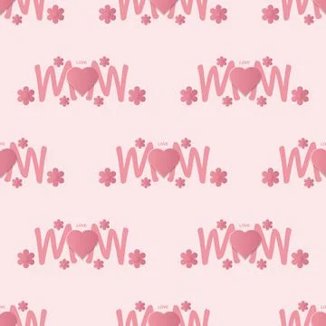 Seamless pattern happy mothers day. Stock Illustration