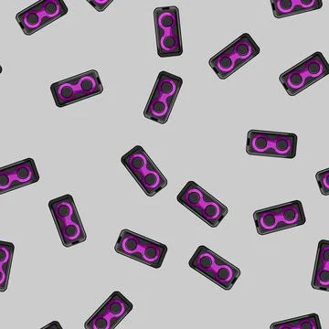 Seamless pattern harmonics speaker music cartoon vector 스톡 일러스트